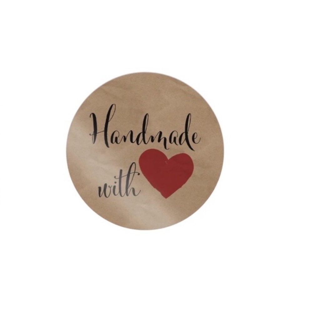 50 Handmade with Love Stickers